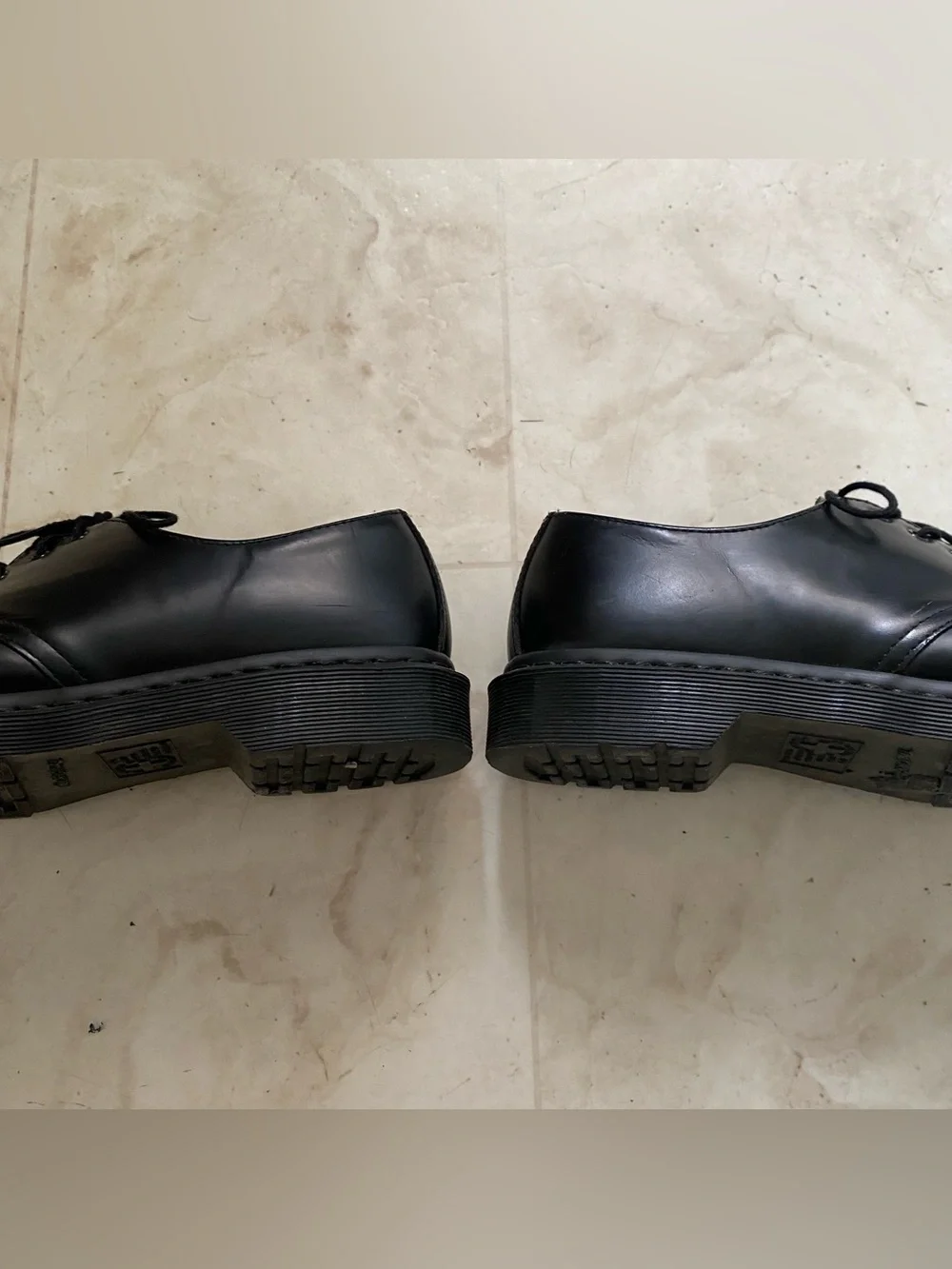 $160 Dr. Martens 1461 Mono Black Smooth Leather Lace-up Men's Oxford Derby Sz 9